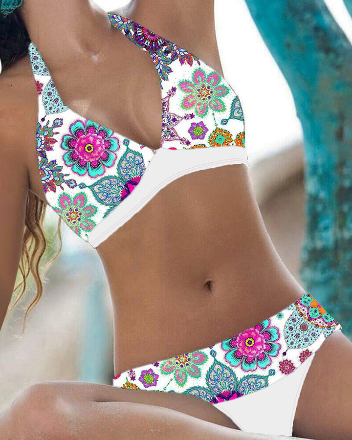 Bikini avec motif floral