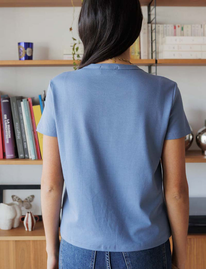 T-shirt denim Robb — Maison Juliette Vendôme — vue 3