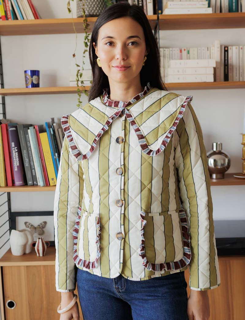 Veste à rayures Lola — Maison Juliette Vendôme