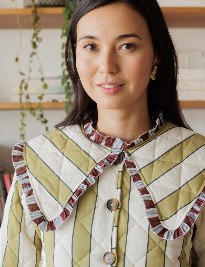 Veste à rayures Lola — Maison Juliette Vendôme — vue 2