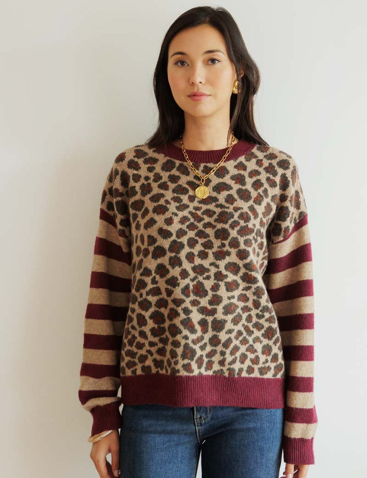 Pull léopard Alexandre — Maison Juliette Vendôme — vue 2