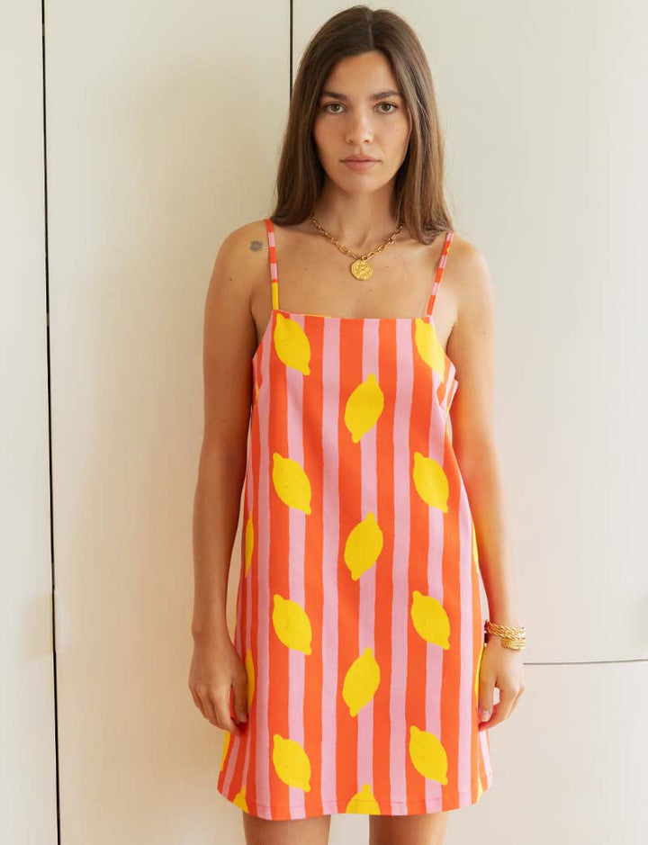 Robe à rayures & citrons Tela