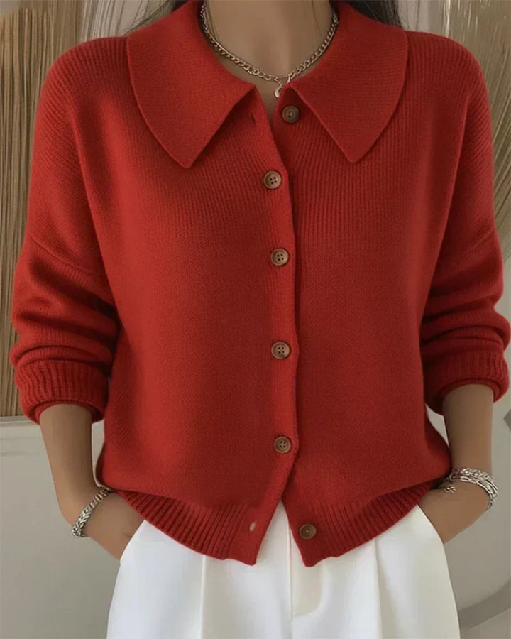 Vespera™ | bouton Collar cardigan