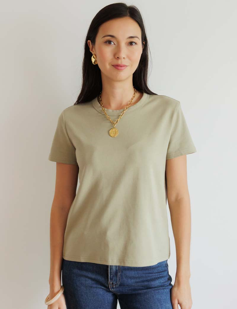 T-shirt olive Robb — Maison Juliette Vendôme