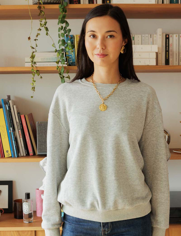 Sweat gris Honoré — Maison Juliette Vendôme — vue 3