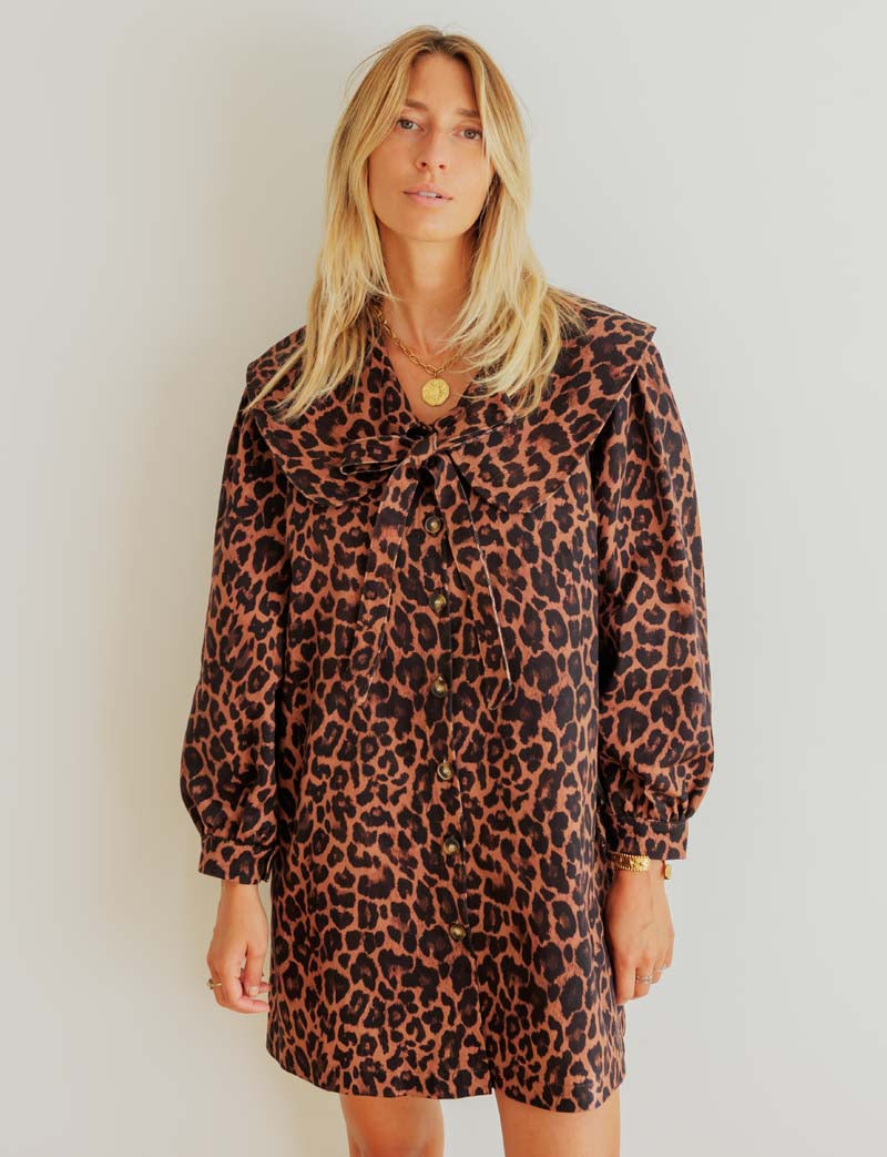 Robe léopard Mila — Maison Juliette Vendôme