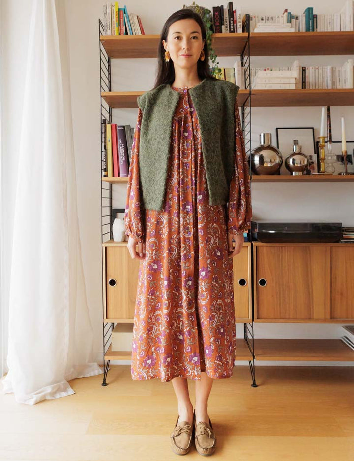Gilet kaki Peny — Maison Juliette Vendôme — vue 2