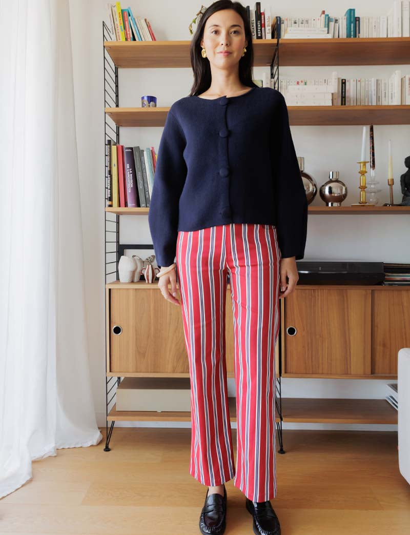 Gilet marine Alky — Maison Juliette Vendôme — vue 2