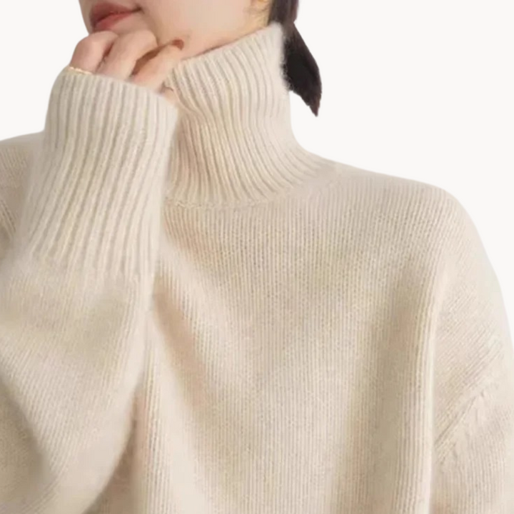Marion | Pull col roulé en maille fine