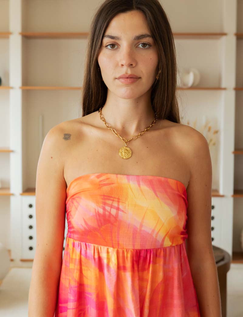 Robe fuchsia multi Clara