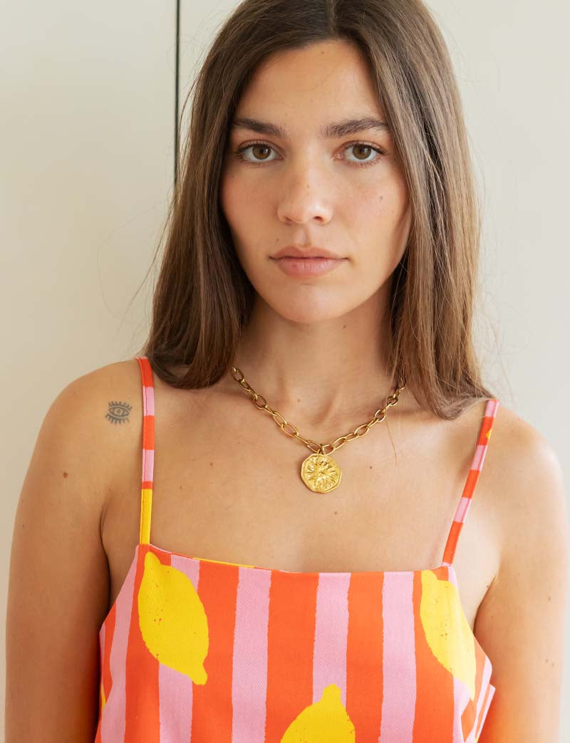 Robe à rayures & citrons Tela