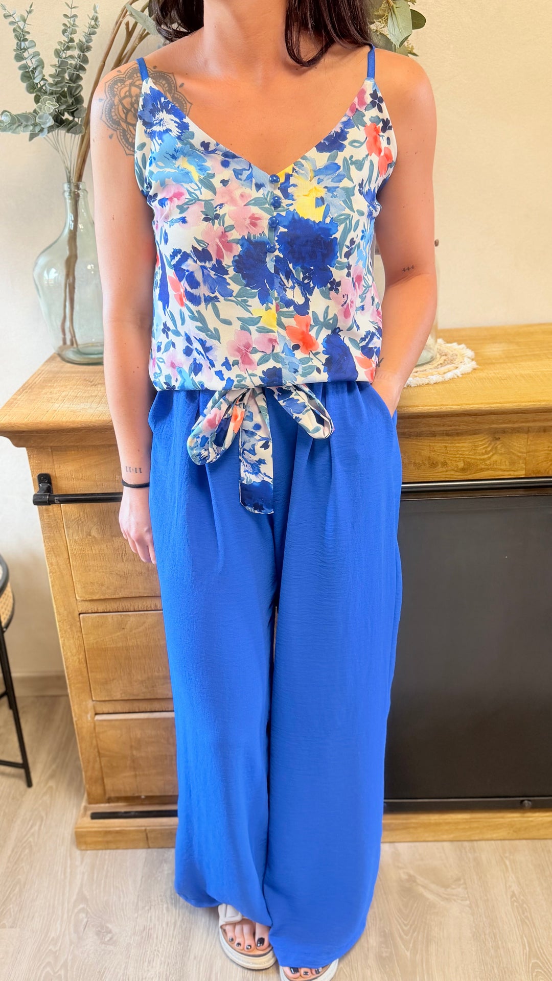 Pantalon Candice bleu