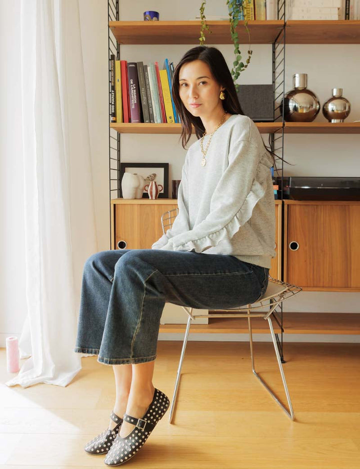 Sweat gris Honoré — Maison Juliette Vendôme — vue 2