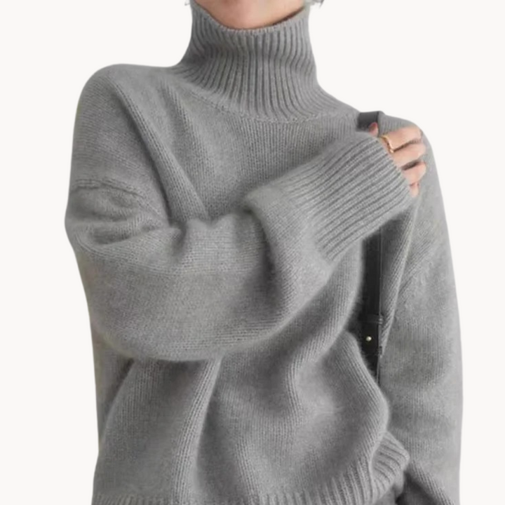 Marion | Pull col roulé en maille fine