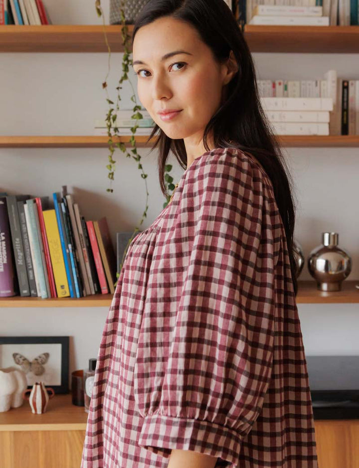 Robe à carreaux Florence — Maison Juliette Vendôme — vue 4