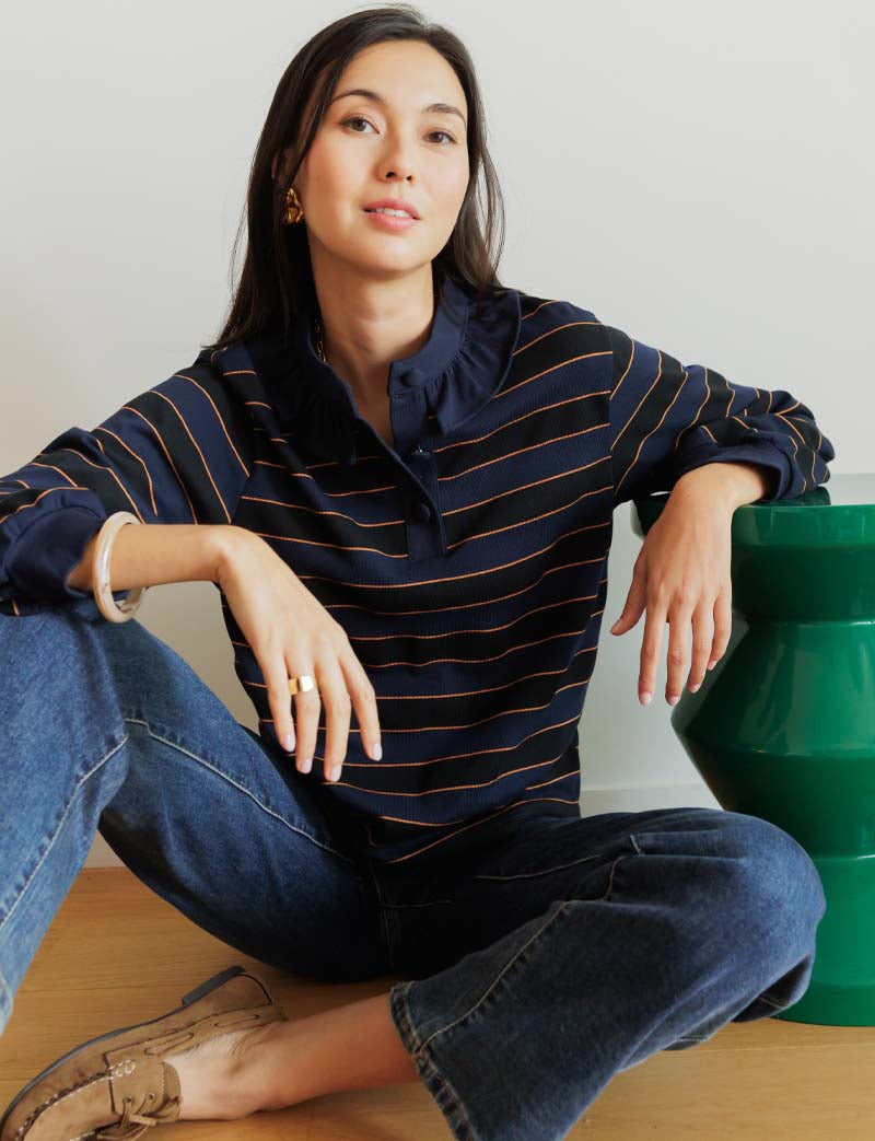 Top marine Juzu — Maison Juliette Vendôme