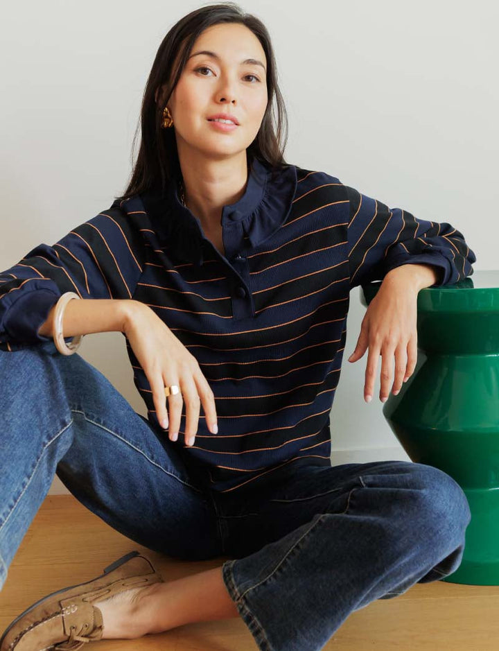 Top marine Juzu — Maison Juliette Vendôme