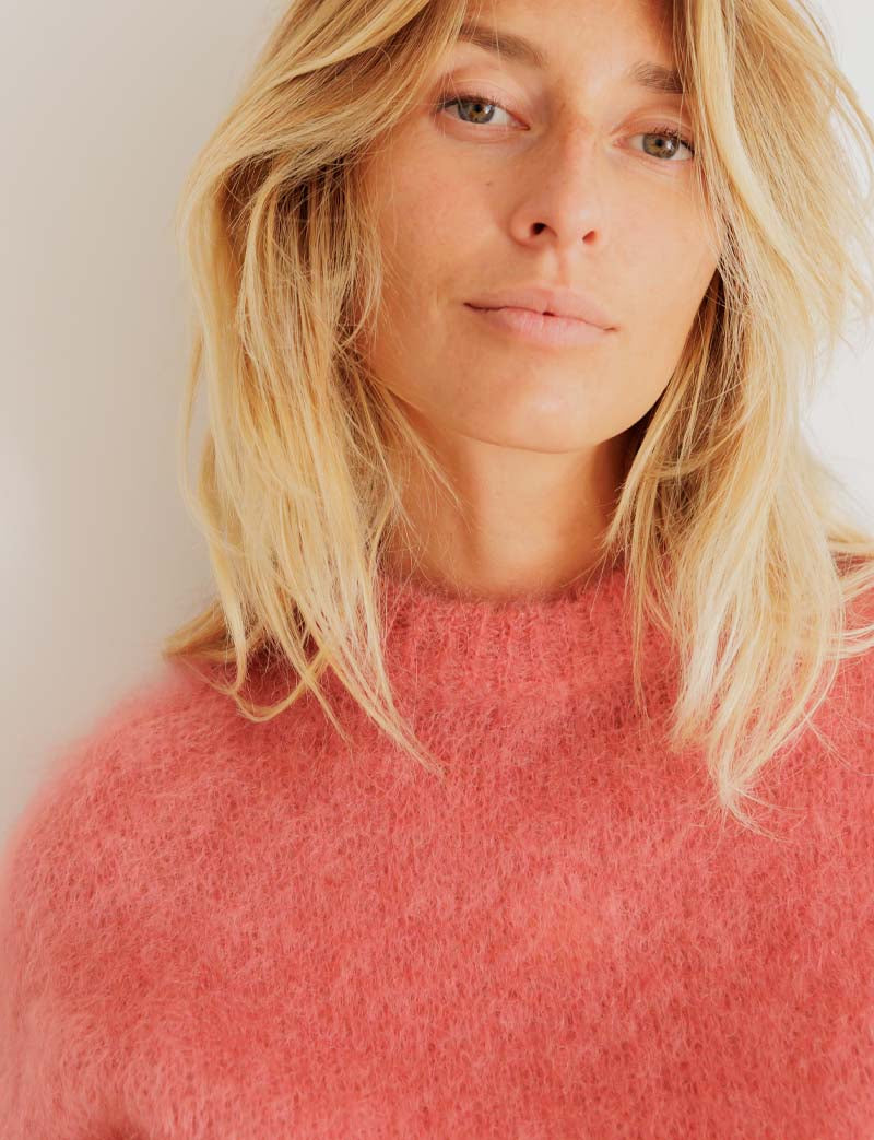 Pull blush Norman — Maison Juliette Vendôme — vue 4