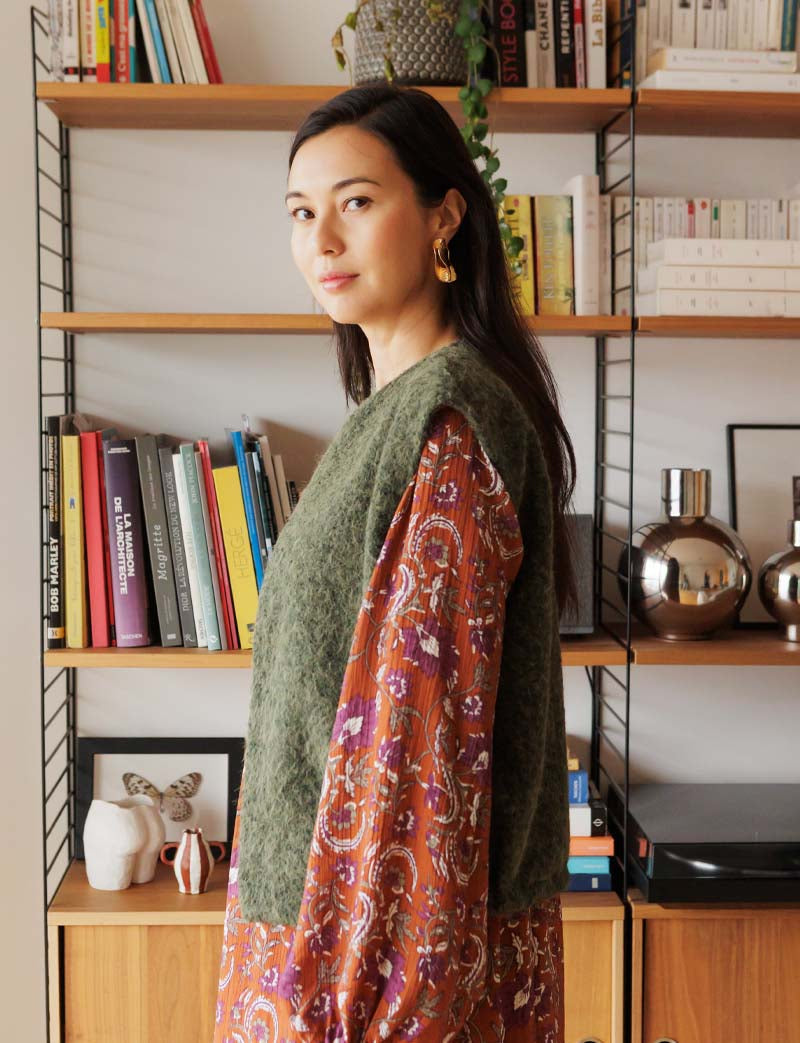 Gilet kaki Peny — Maison Juliette Vendôme — vue 3
