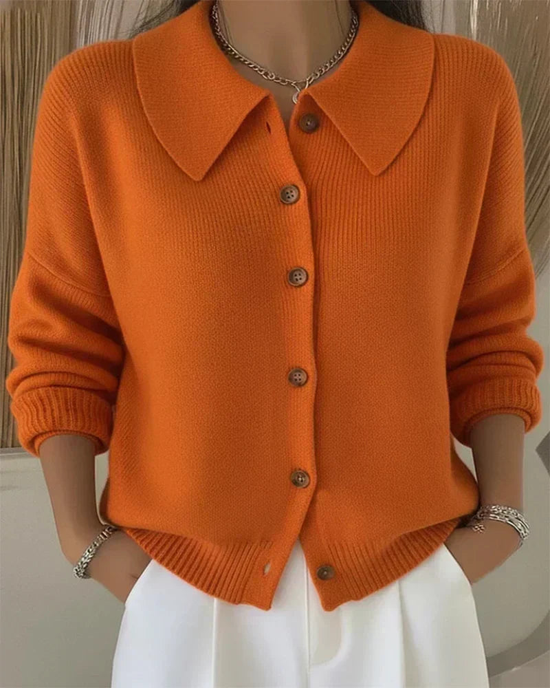 Vespera™ | bouton Collar cardigan