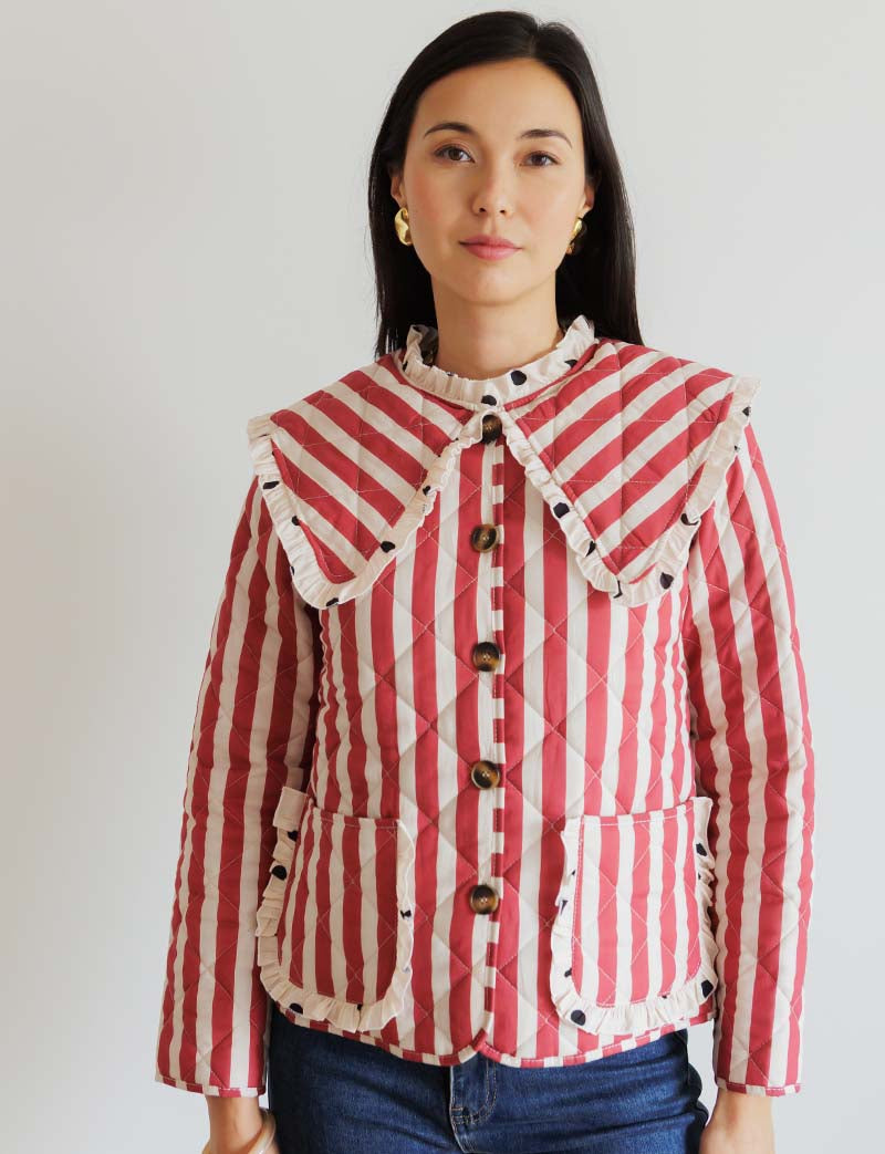 Veste à rayures & pois Lola — Maison Juliette Vendôme — vue 2
