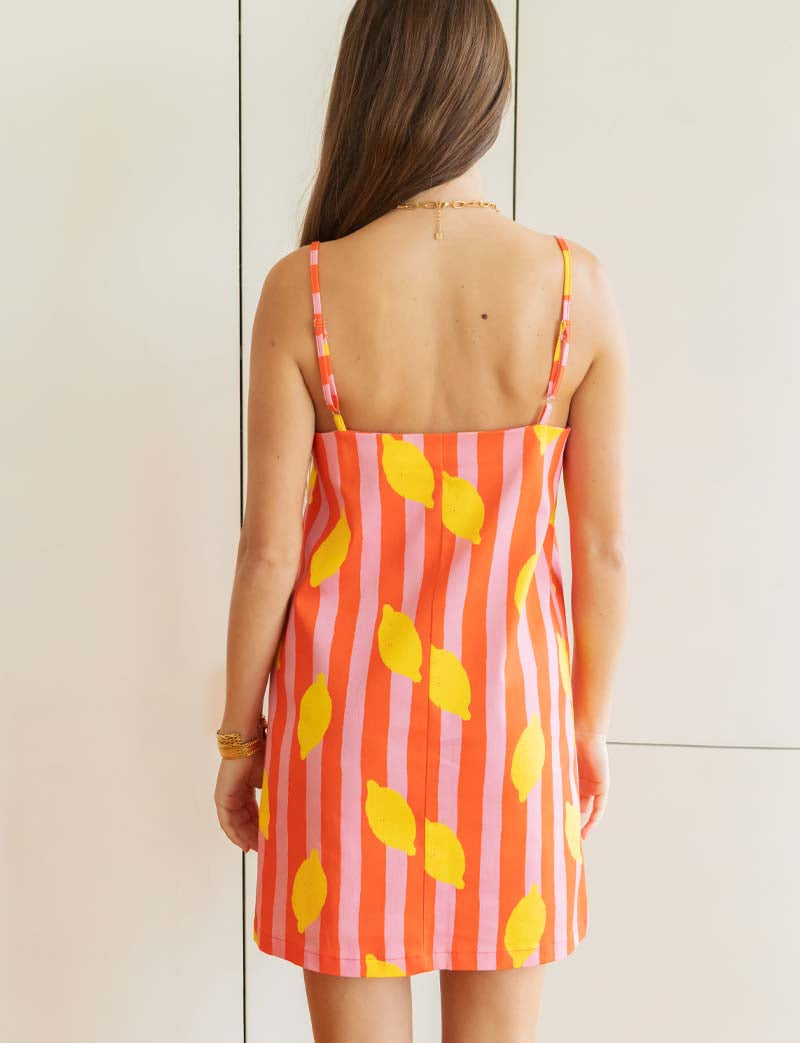 Robe à rayures & citrons Tela