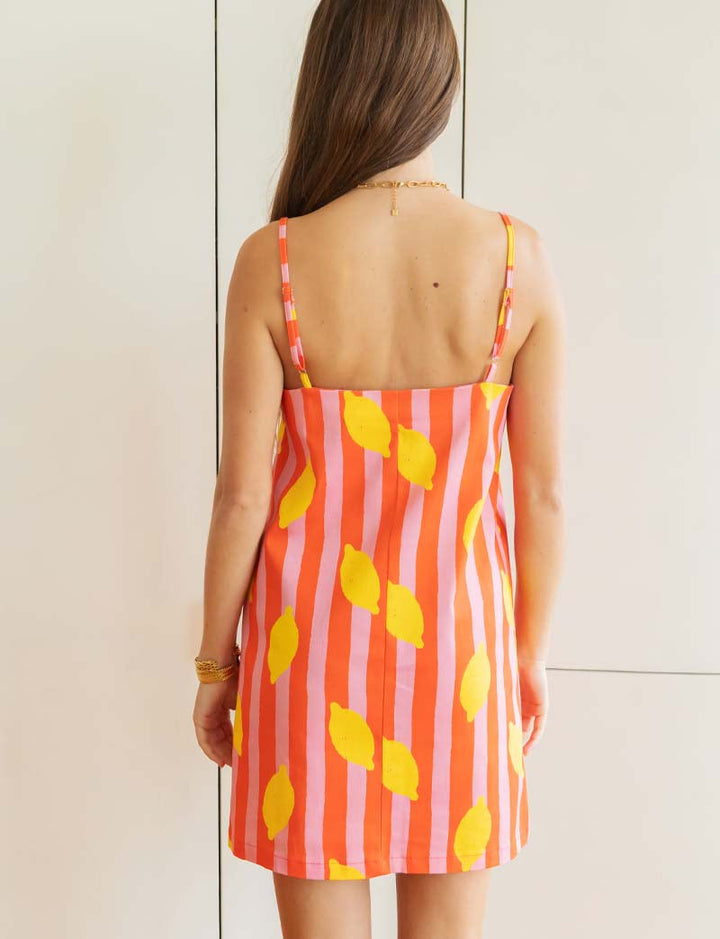 Robe à rayures & citrons Tela
