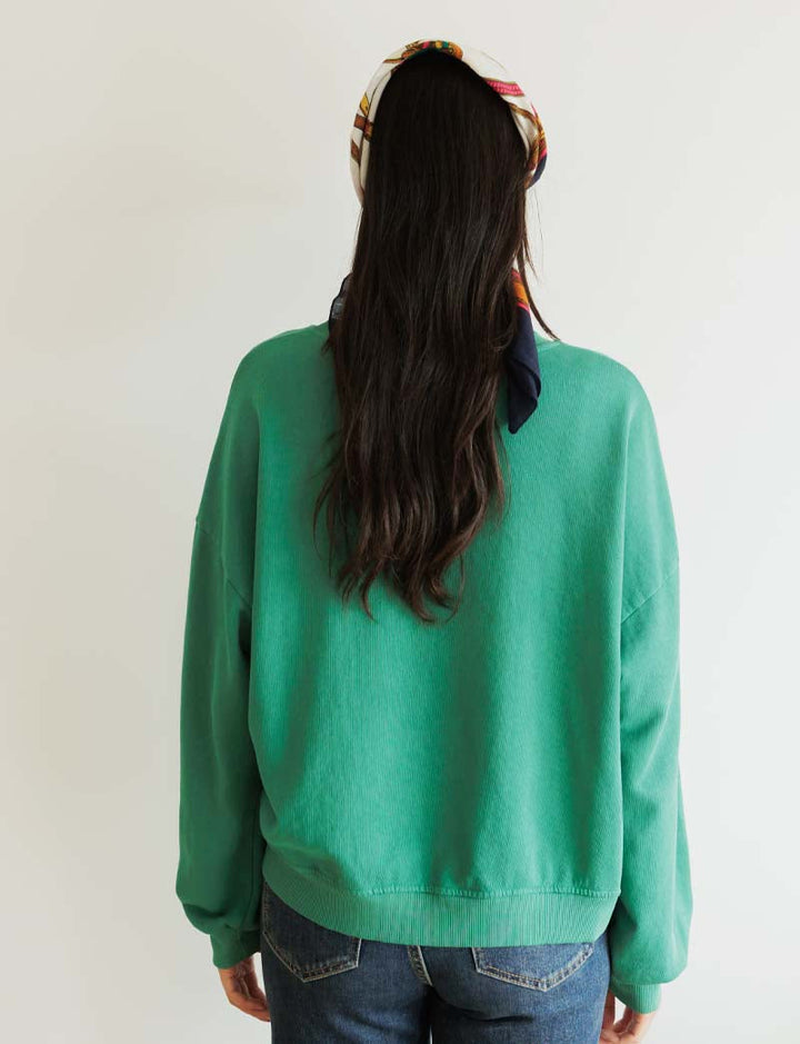 Sweat vert Simon — Maison Juliette Vendôme — vue 4