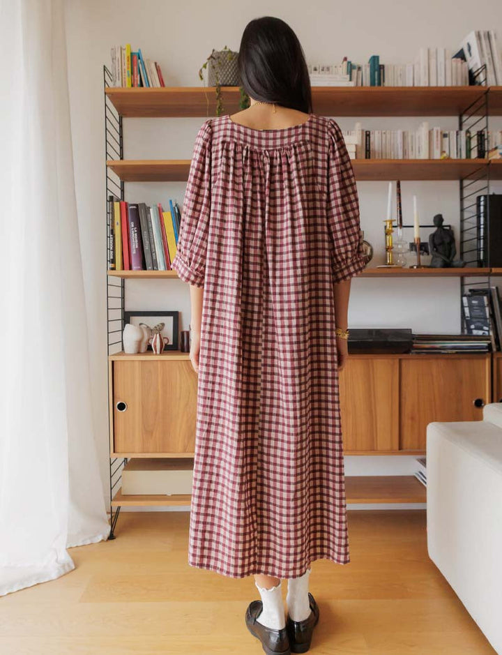 Robe à carreaux Florence — Maison Juliette Vendôme — vue 5