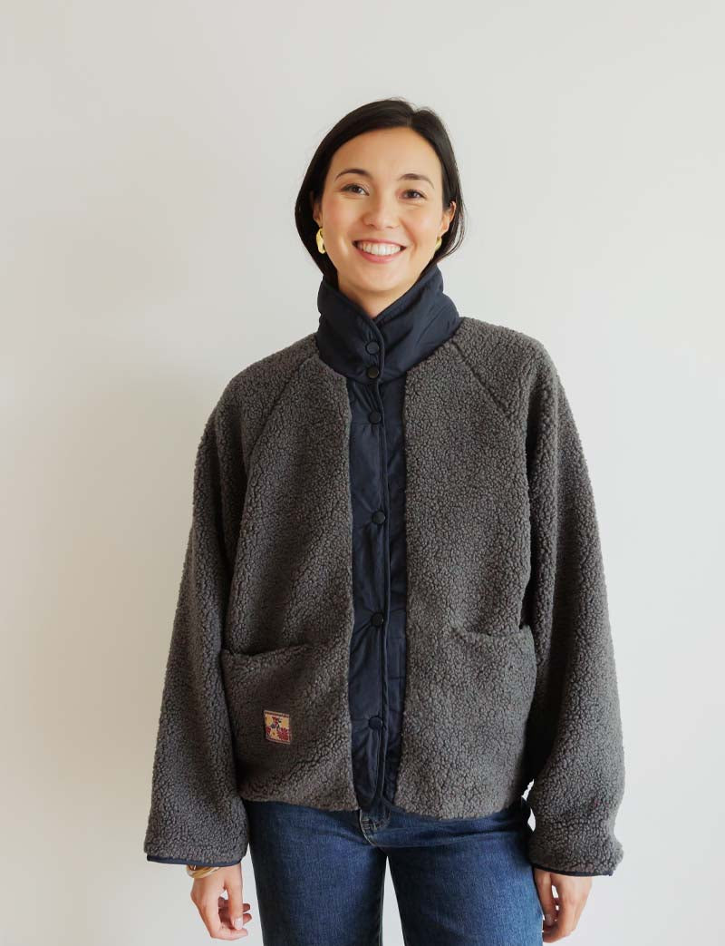 Veste marine Leone — Maison Juliette Vendôme — vue 2