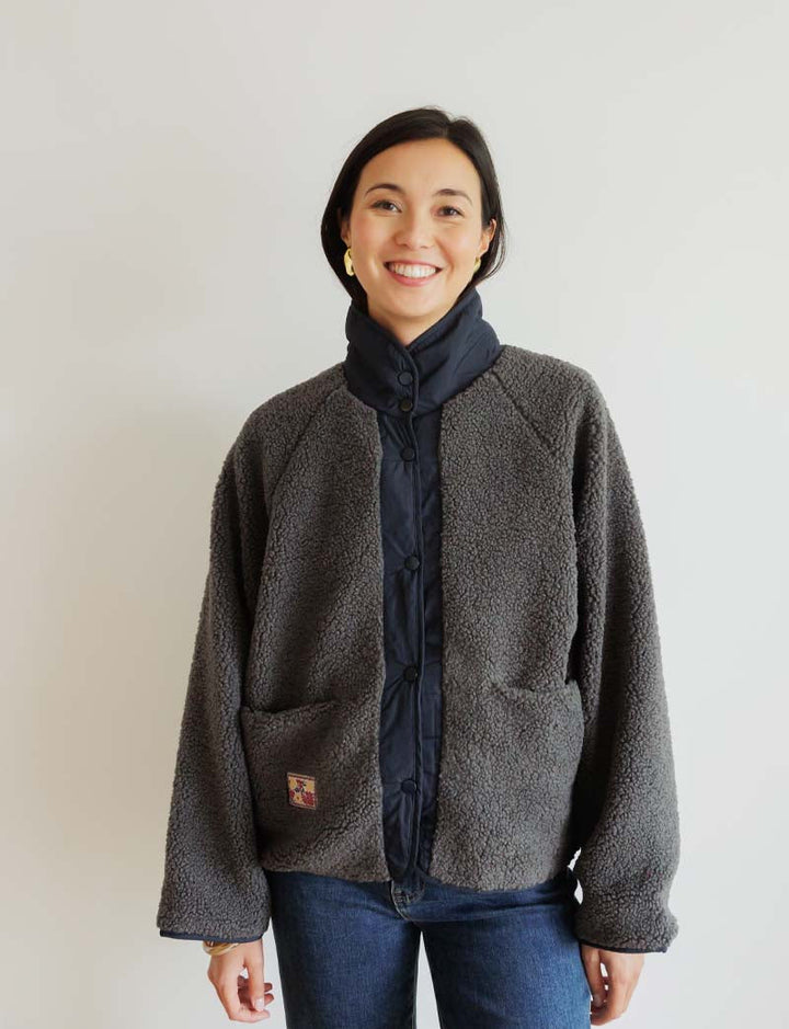 Veste marine Leone — Maison Juliette Vendôme — vue 2