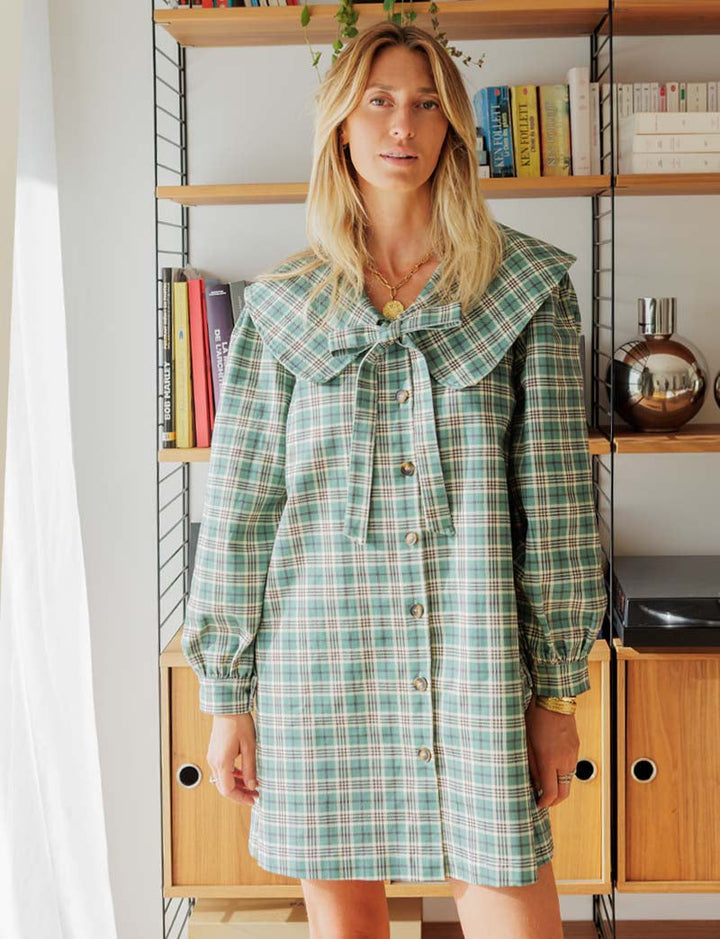 Robe à carreaux Mila — Maison Juliette Vendôme