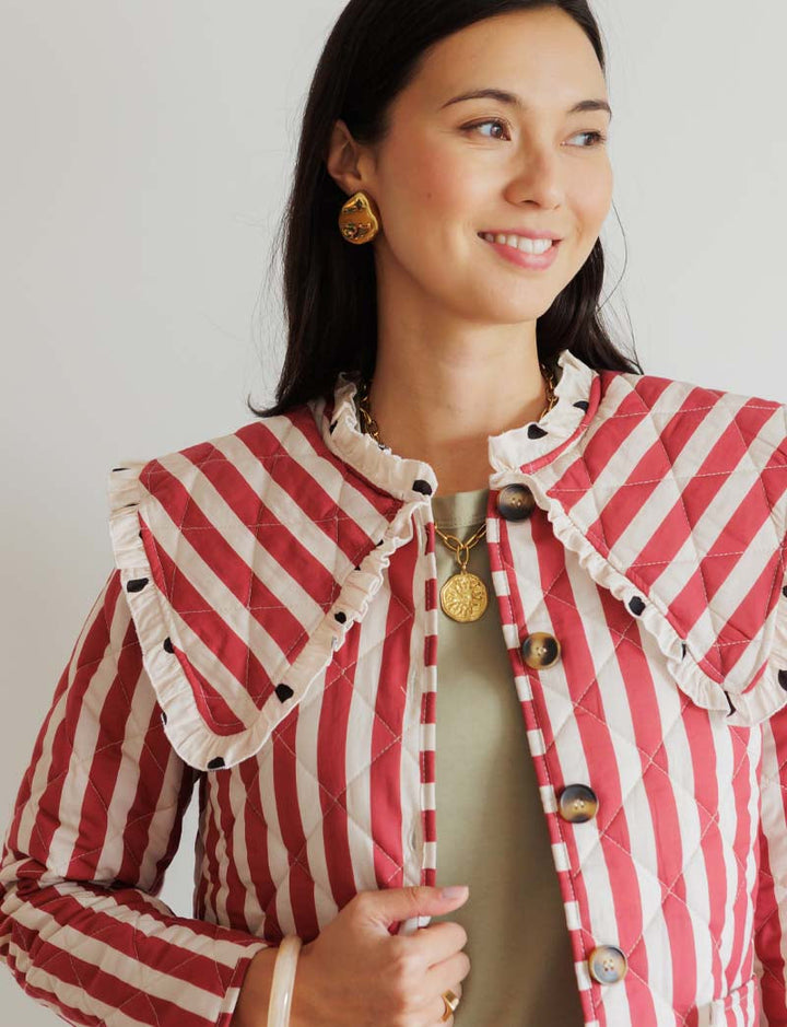 Veste à rayures & pois Lola — Maison Juliette Vendôme — vue 3