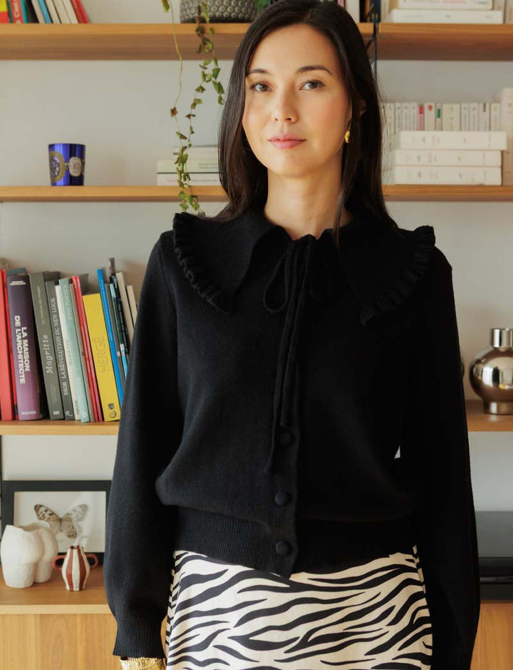 Gilet noir Tomy — Maison Juliette Vendôme — vue 3