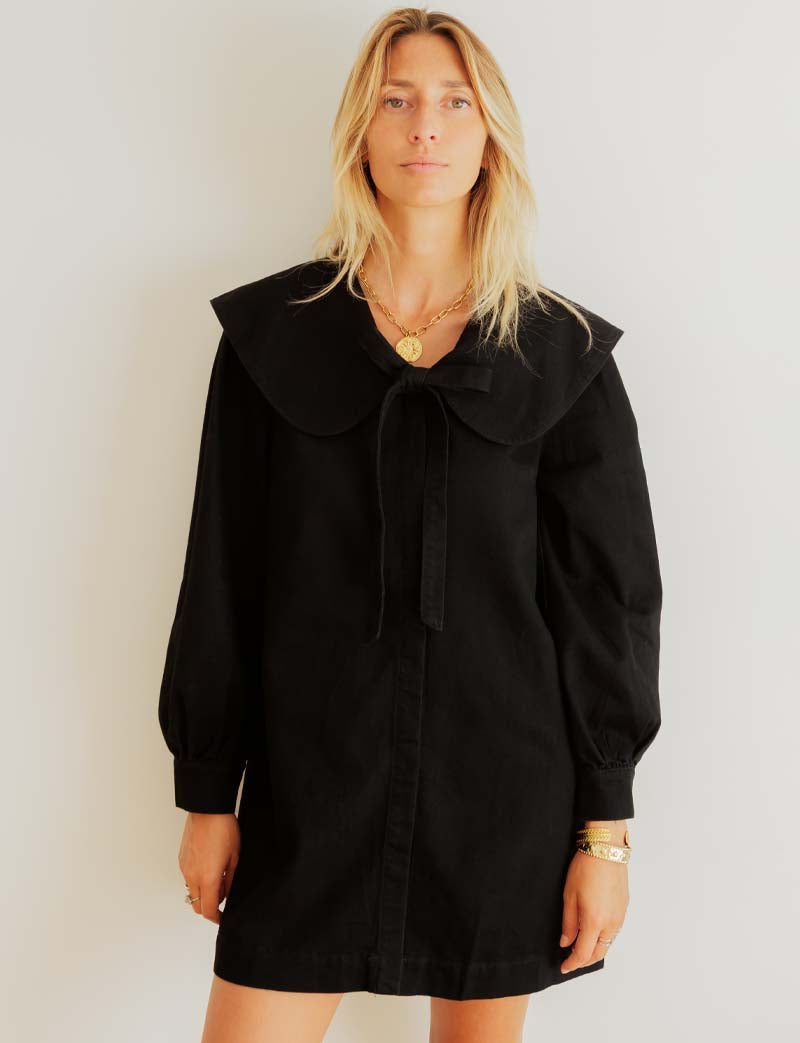 Robe noire Mila — Maison Juliette Vendôme