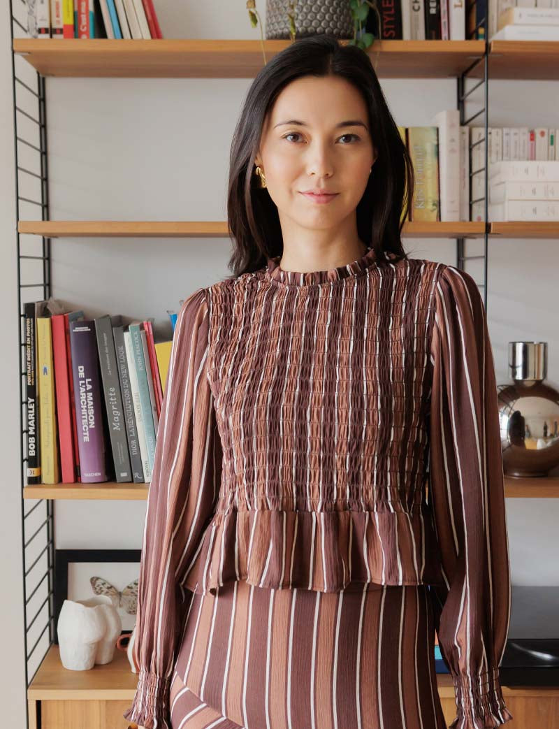 Blouse à rayures Palomy — Maison Juliette Vendôme — vue 4