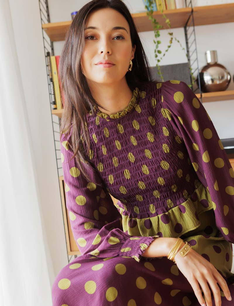 Blouse à pois Palomy — Maison Juliette Vendôme