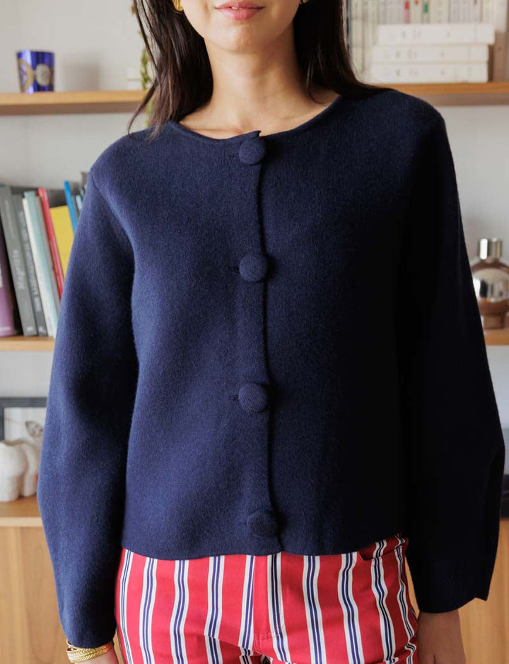 Gilet marine Alky — Maison Juliette Vendôme