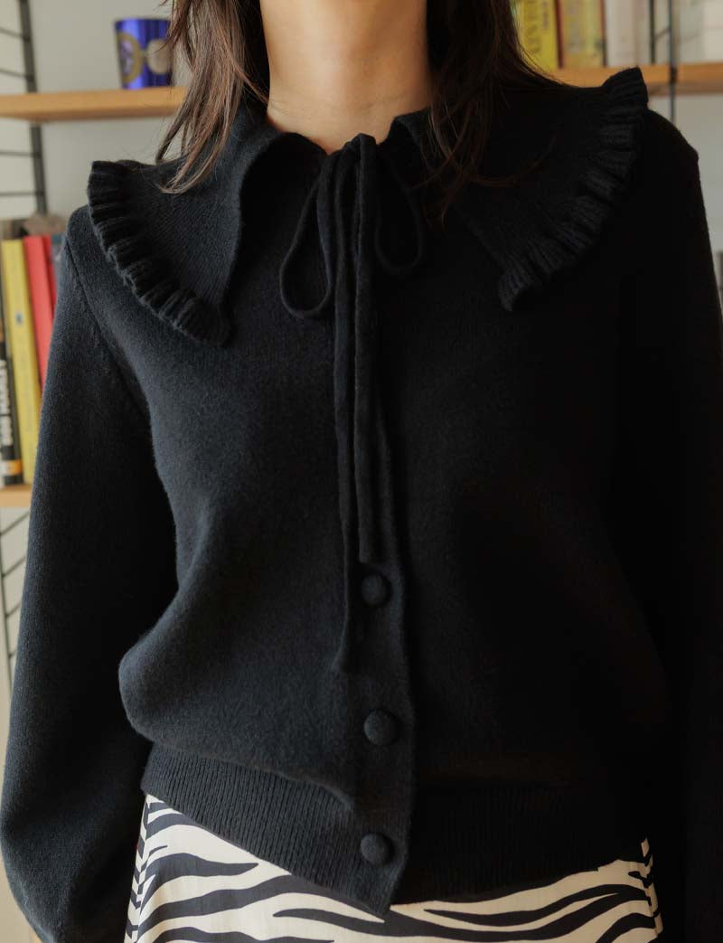 Gilet noir Tomy — Maison Juliette Vendôme — vue 4