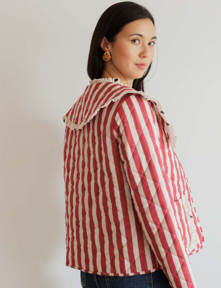 Veste à rayures & pois Lola — Maison Juliette Vendôme — vue 4