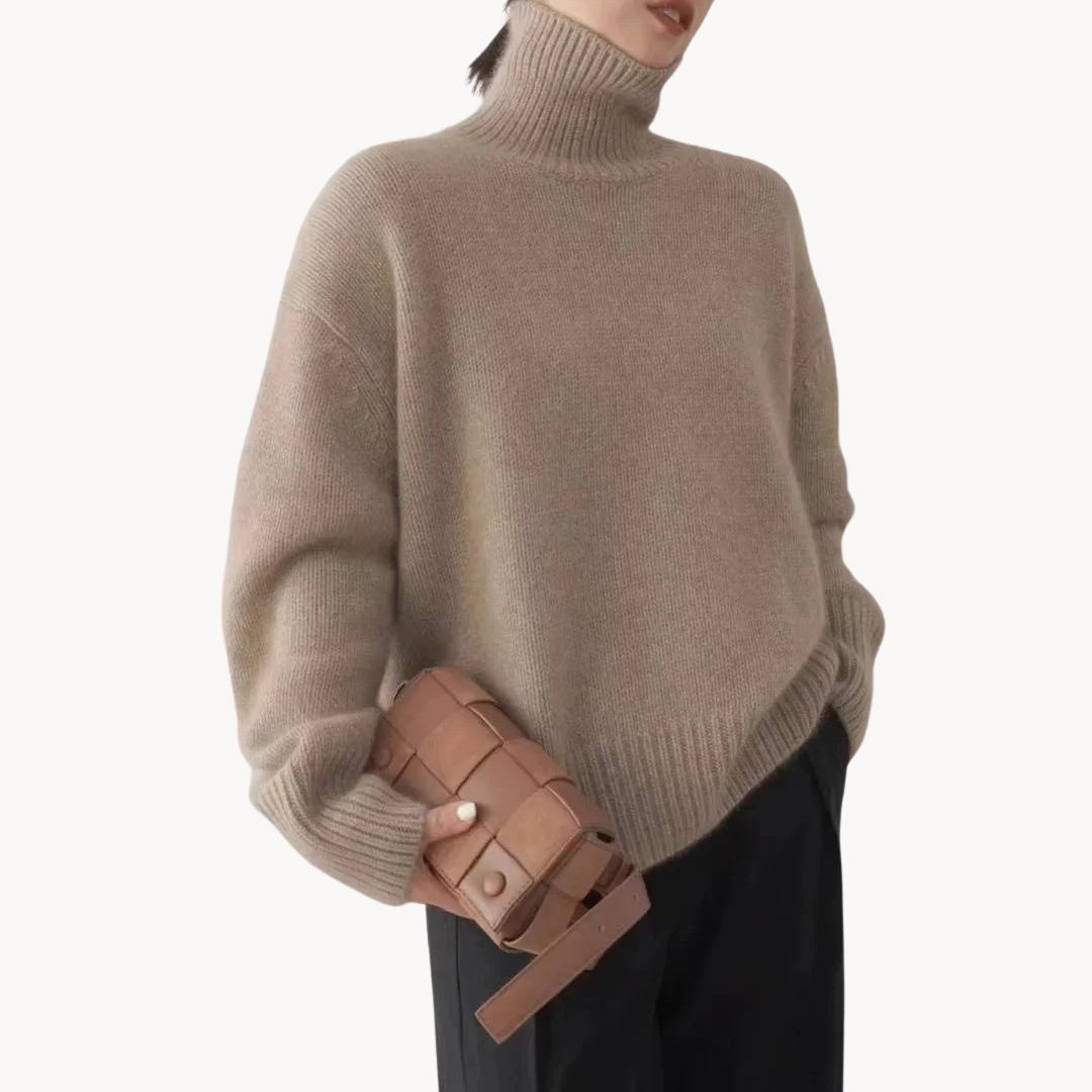 Marion | Pull col roulé en maille fine
