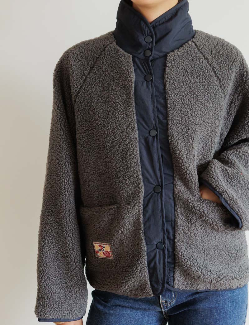 Veste marine Leone — Maison Juliette Vendôme — vue 4