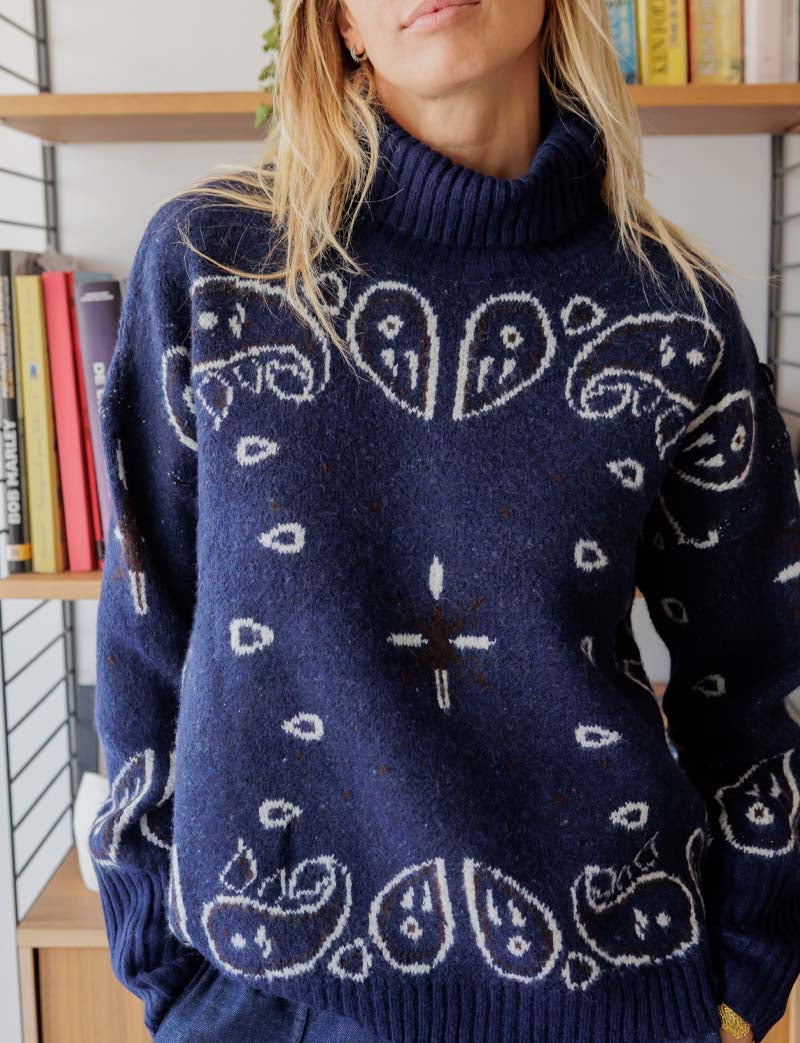 Pull marine Berel — Maison Juliette Vendôme — vue 3