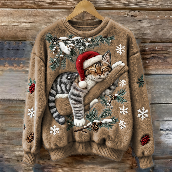 Mirabelle | Pull de Noël au chat