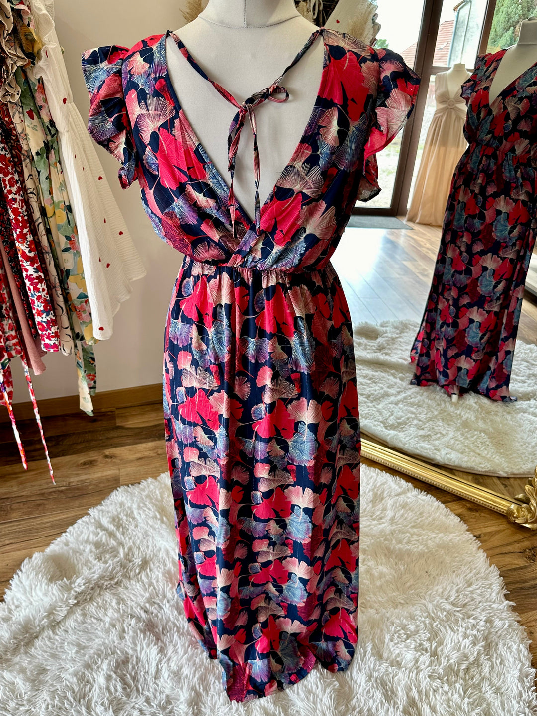 Robe longue alexandrine