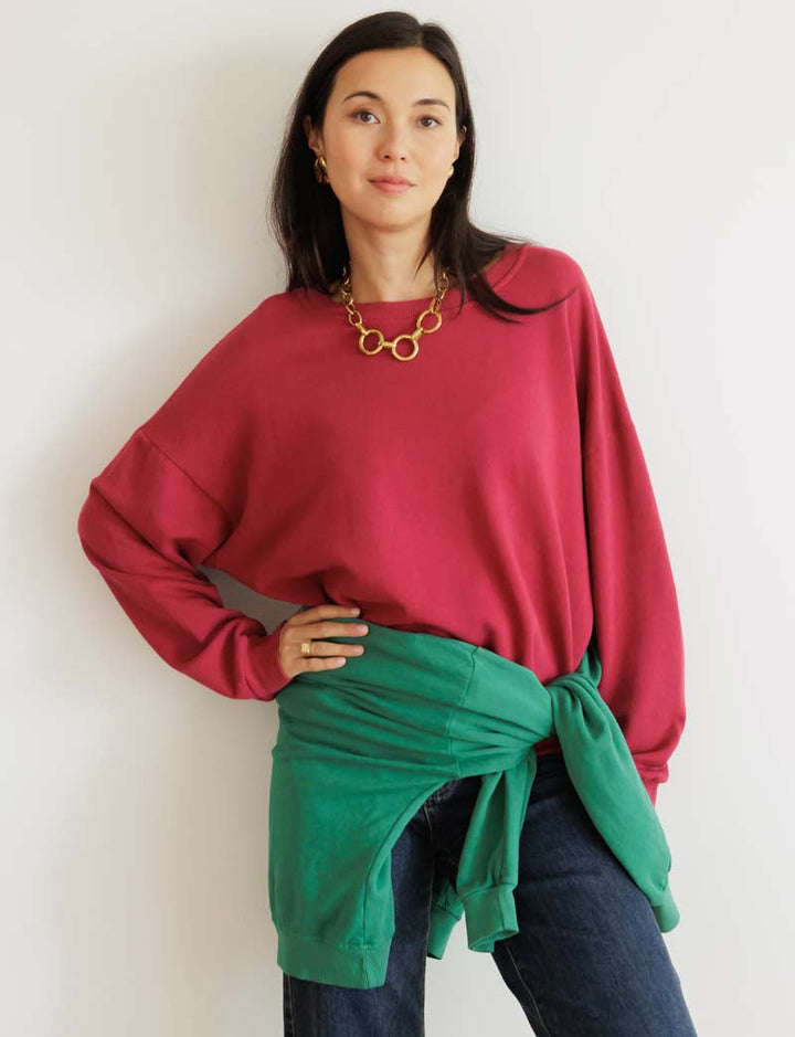 Sweat bordeaux Simon — Maison Juliette Vendôme