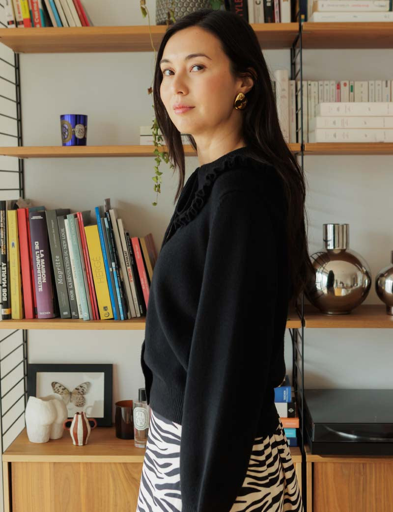 Gilet noir Tomy — Maison Juliette Vendôme — vue 5