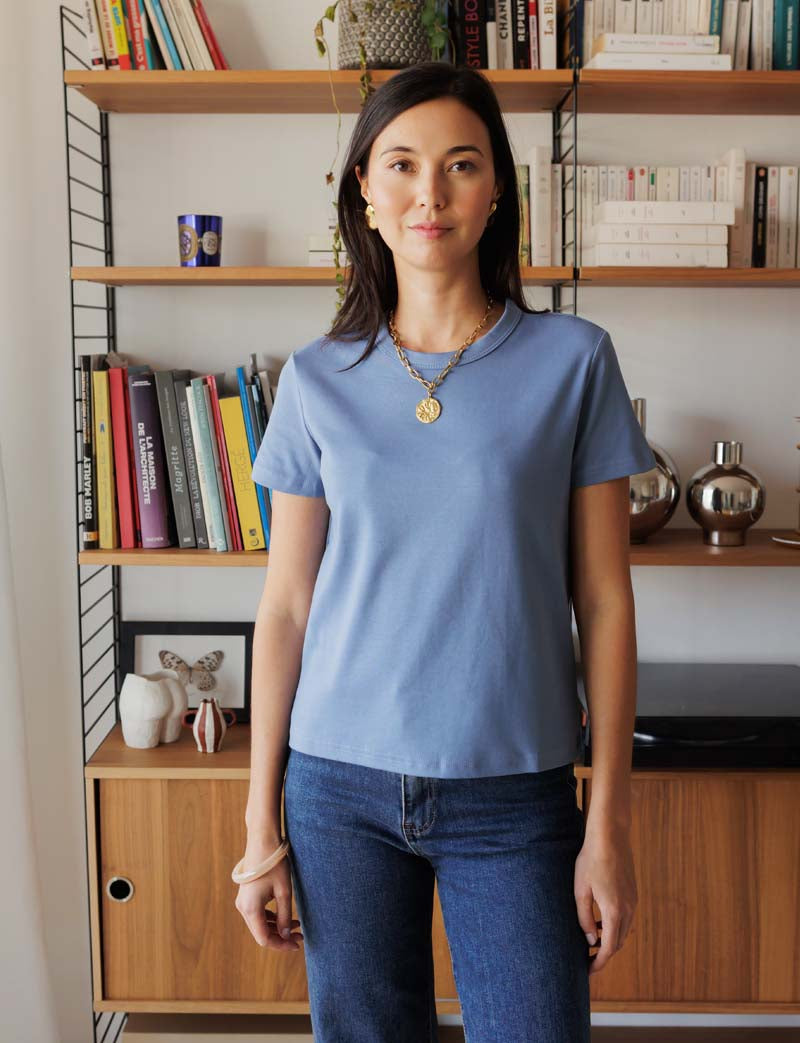T-shirt denim Robb — Maison Juliette Vendôme