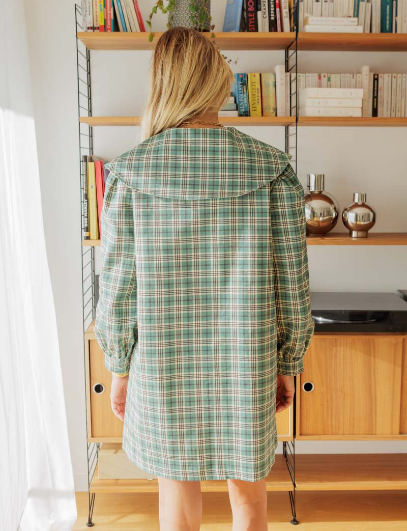Robe à carreaux Mila — Maison Juliette Vendôme — vue 5