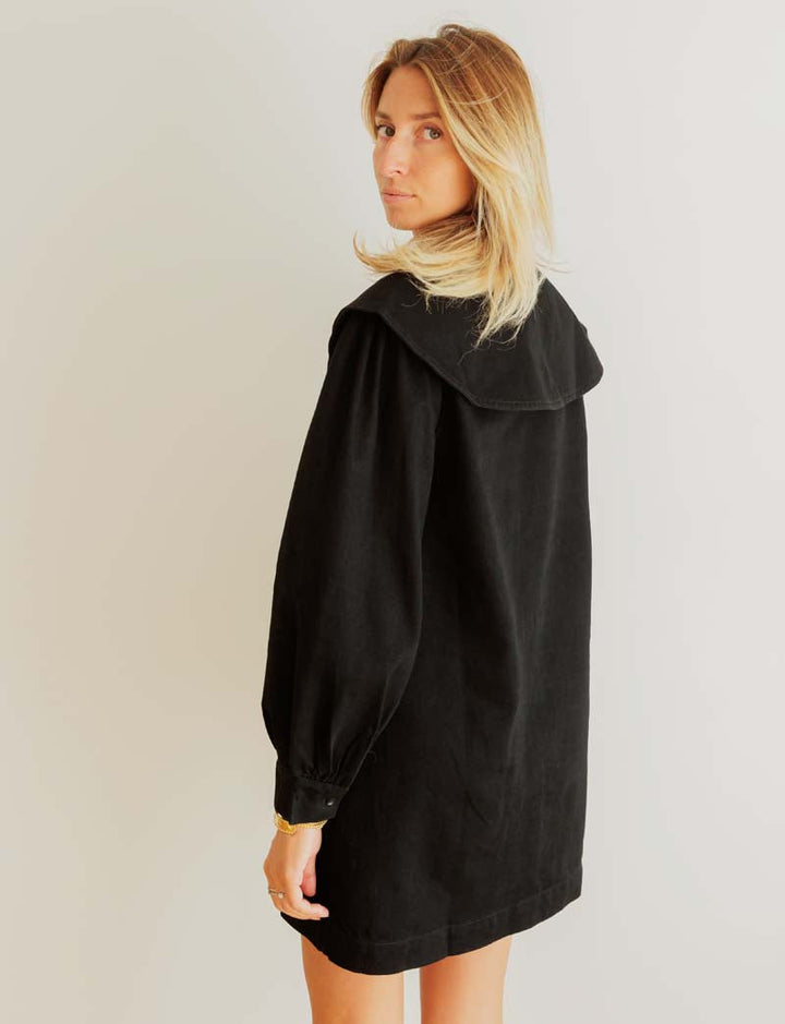 Robe noire Mila — Maison Juliette Vendôme — vue 4